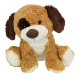 Load image into Gallery viewer, Plush Sitting Brown Dog with Cute Eye Patch - 41cm
