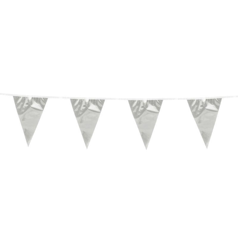 Silver PET Bunting - 6m