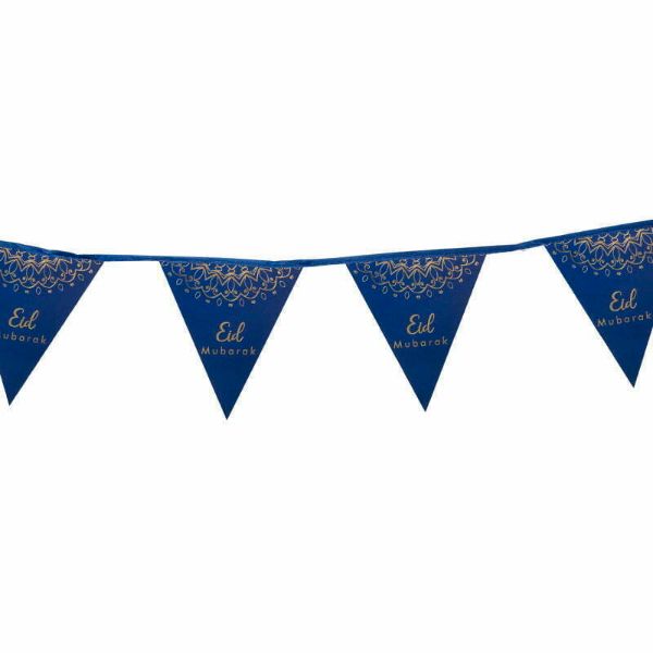 Eid Mubarak Paper Bunting - 16cm x 18cm x 300cm