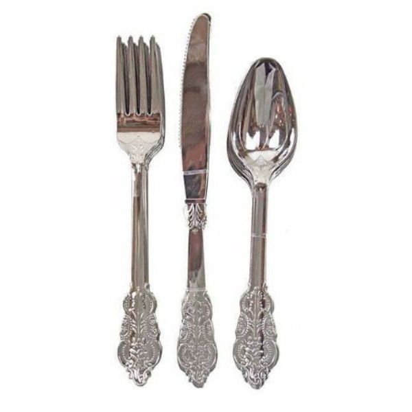12 Pack Silver Cutlery Sets