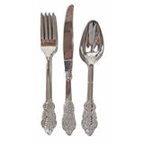 Load image into Gallery viewer, 12 Pack Silver Cutlery Sets
