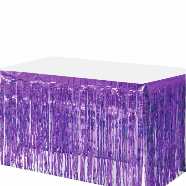 Purple Table Skirt