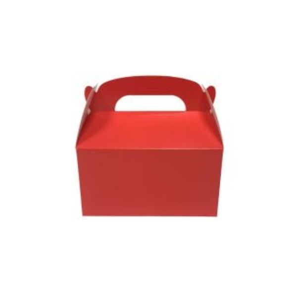 6 Pack Red Treat Box - 15cm x 9cm x 15cm