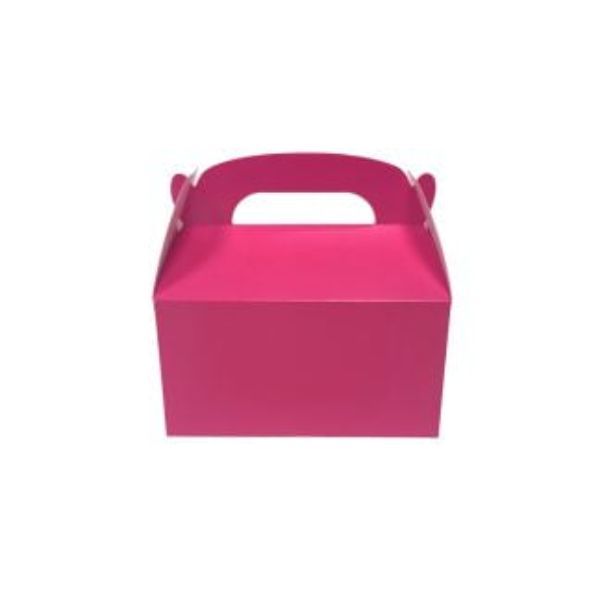 6 Pack Hot Pink Treat Box - 15cm x 9cm x 15cm