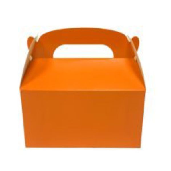 6 Pack Orange Treat Box - 15cm x 9cm x 15cm