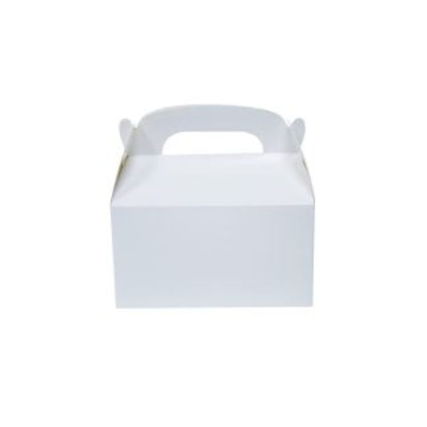 6 Pack White Treat Box - 15cm x 9cm