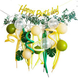 Load image into Gallery viewer, Happy Birthday Leaf Stripe Balloon Set
