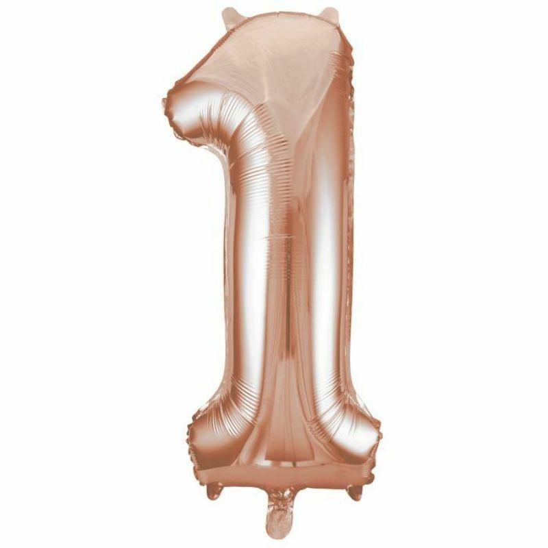 Rose Gold Foil Balloon #1 - 36cm - The Base Warehouse