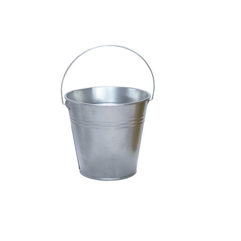 Silver Mini Galvanized Bucket - 14cm x 9cm x 12cm