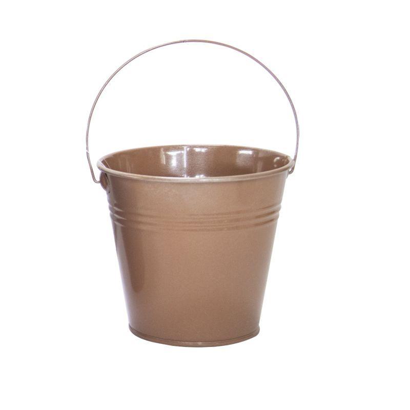 Rose Gold Mini Galvanized Bucket - 14cm x 9cm x 12cm