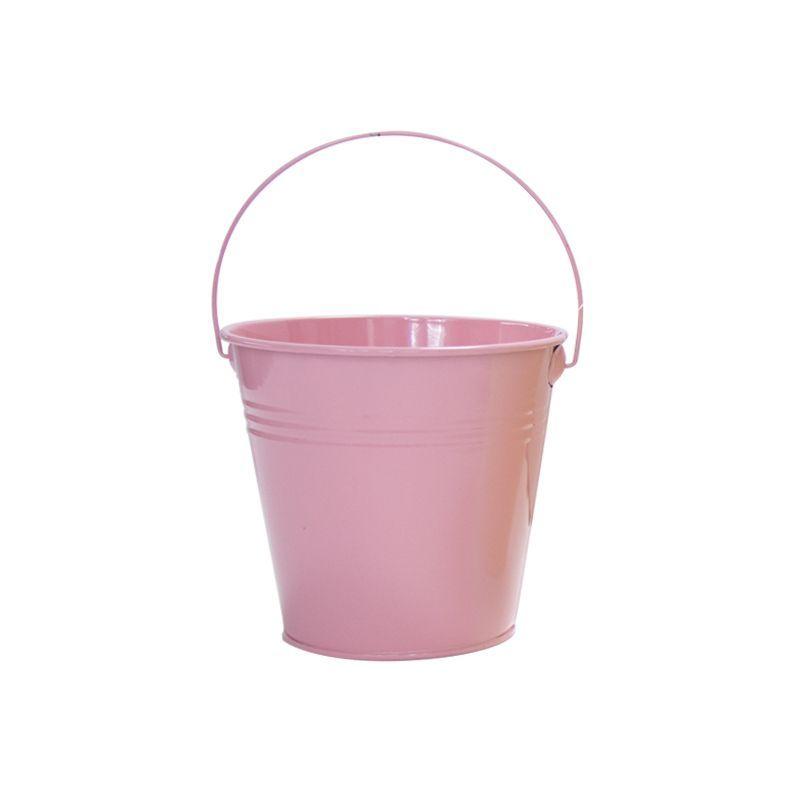 Pink Mini Galvanized Bucket - 14cm x 9cm x 12cm
