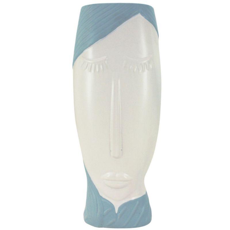 Blue Tranquil Lady Vase - 10cm x 34cm