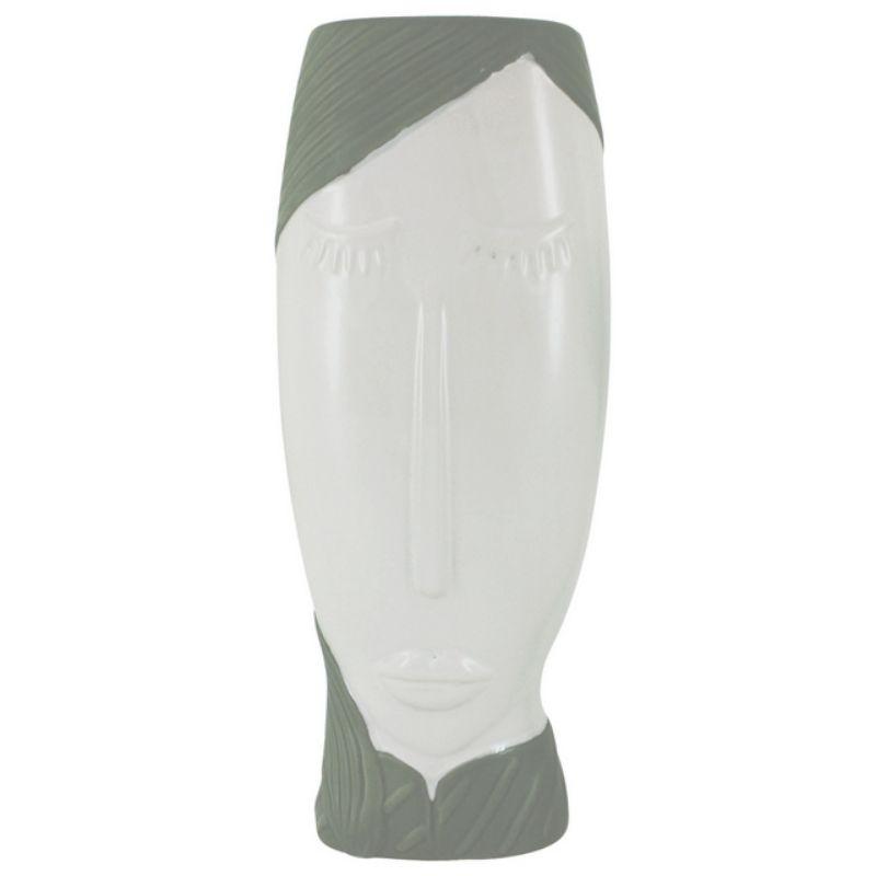 Sage Tranquil Lady Vase - 10cm x 34cm