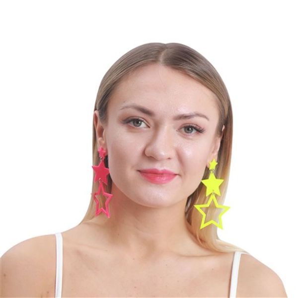 80s Star Earrings