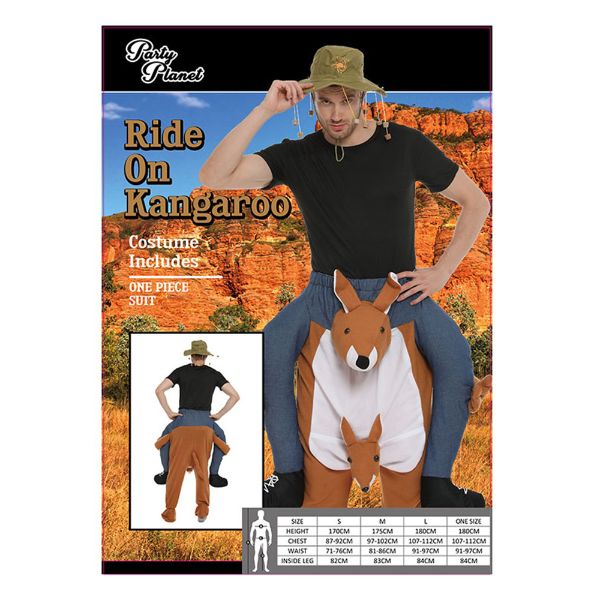 Piggy Back Kangaroo Costume - One Size