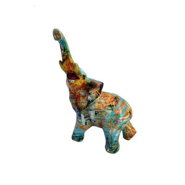 Graffiti Pattern Elephant - 10cm x 7.2cm x 16.9cm