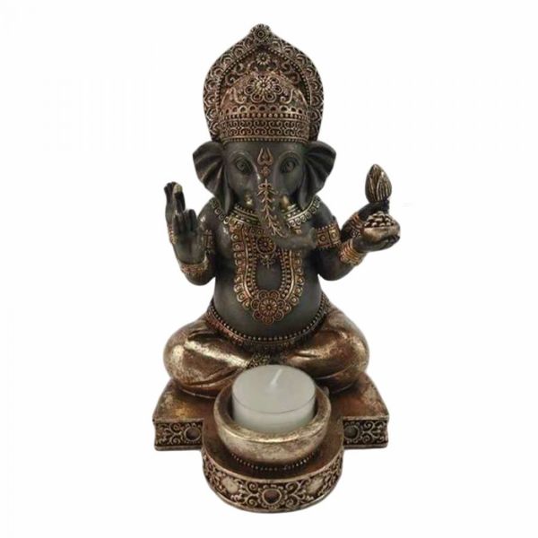 Resin Ganesh Candle Holder - 20cm