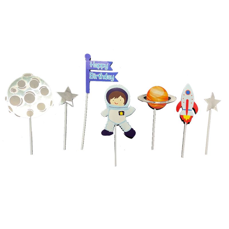 Assorted Range Paper Cake Toppers - 15cm