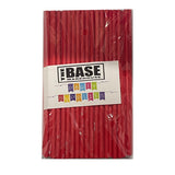 Load image into Gallery viewer, 80 Pack Red Paper Straws - 0.6cm x 19.7cm
