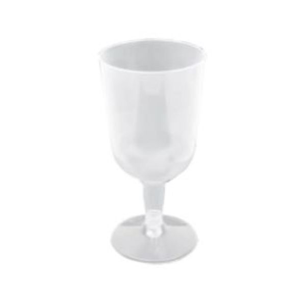 15 Pack Clear Reusable Wine Glass - 200ml