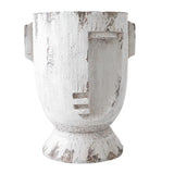 Load image into Gallery viewer, White Picasso Small Distressed Pot Planter - 22cm x 28cm x 19cm
