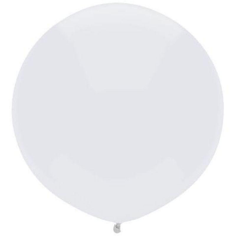 Bright White Qualatex Latex Balloon - 43cm - The Base Warehouse