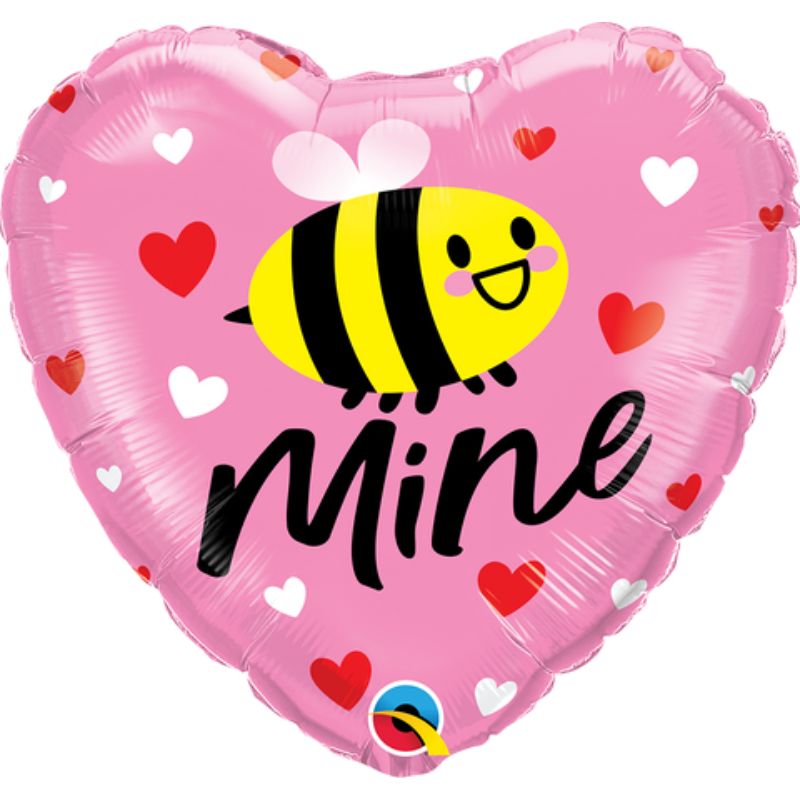 Bee Mine Hearts Balloon - 45cm