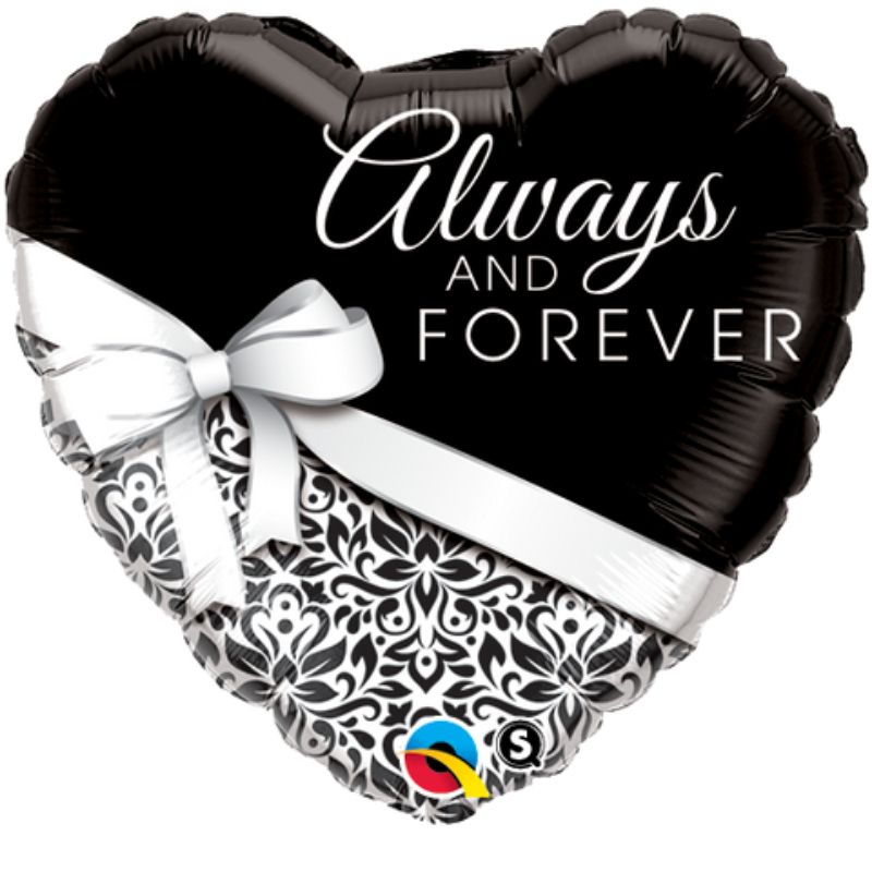 Always and Forever Heart Foil Balloon - 45cm