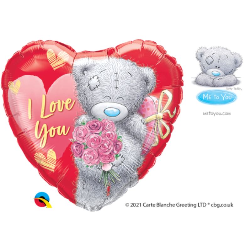 Tatty Teddy I Love You Bouquet Heart Foil Balloon - 45cm