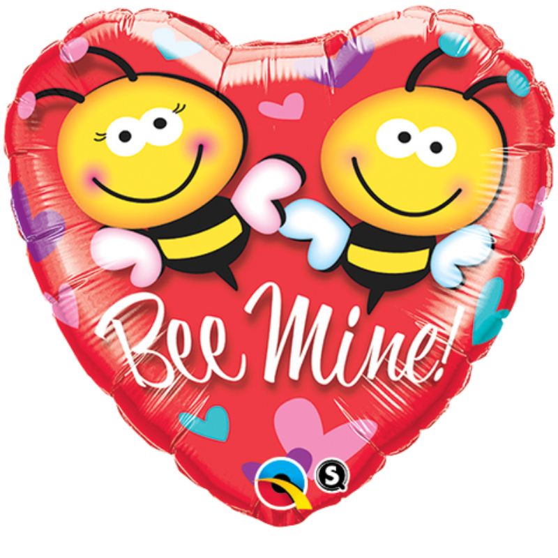 Bee Mine! Heart Foil Balloon - 45cm