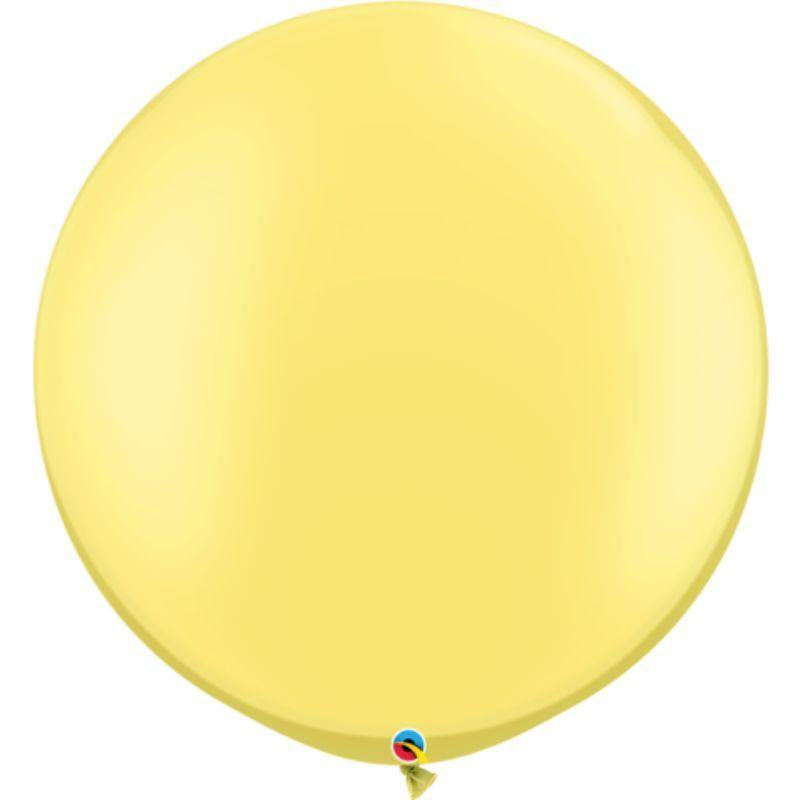 Pearl Lemon Qualatex Latex Balloon - 76cm - The Base Warehouse