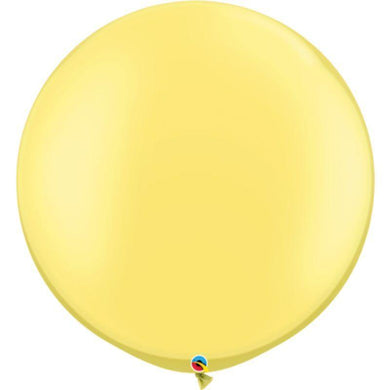 Pearl Lemon Qualatex Latex Balloon - 76cm - The Base Warehouse