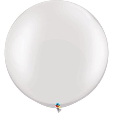 Pearl White Agate Qualatex Latex Balloon - 76cm - The Base Warehouse