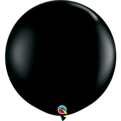 Onyx Black Qualatex Latex Balloon - 90cm - The Base Warehouse