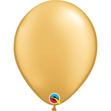Gold Qualatex Latex Balloon - 12cm - The Base Warehouse