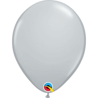 Grey Qualatex Latex Balloon - 12cm - The Base Warehouse