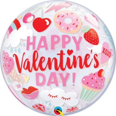 Everything Valentines Bubble Balloon - 55cm - The Base Warehouse