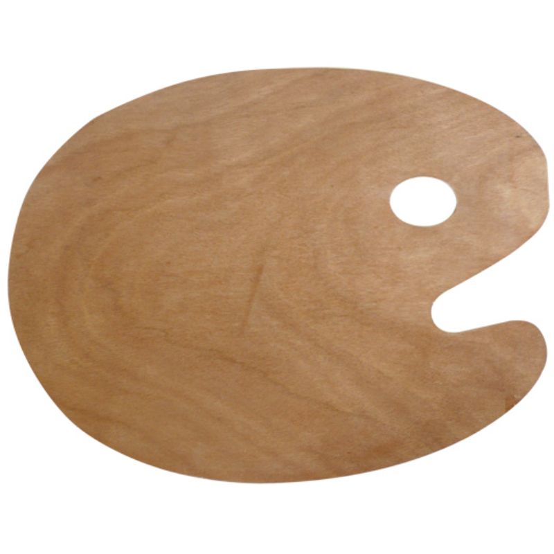 Oval Wooden Palette - 40.64cm x 50.8cm