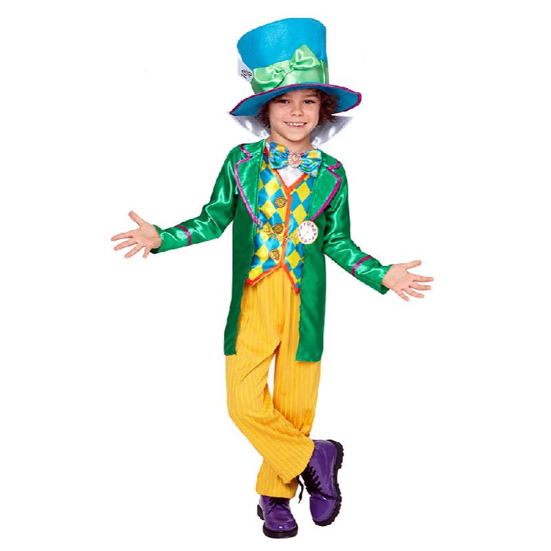 Kids Mad Hatter Boys Deluxe Costume - Size 6-8