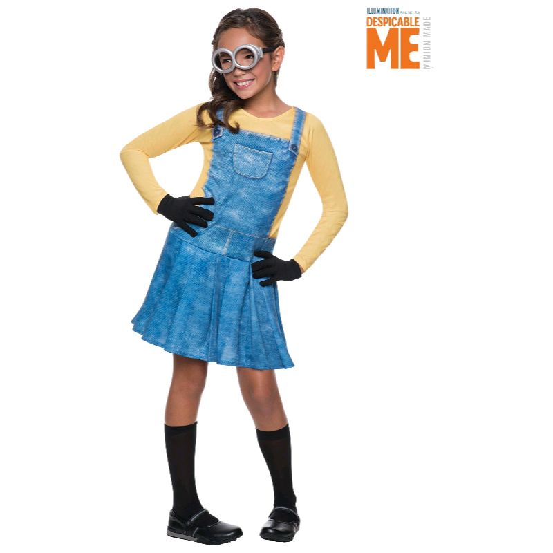 Girls Minion Costume - Size 3-4 Years