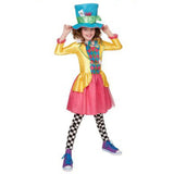 Load image into Gallery viewer, Kids Mad Hatter Girls Deluxe Costume - Size 9-10
