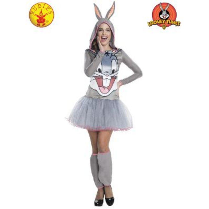 Womens Bugs Bunny Hooded Tutu Dress - L
