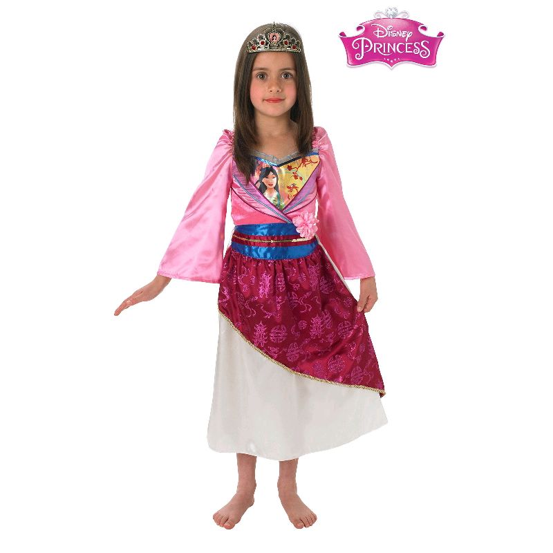 Girls Mulan Shimmer Deluxe Costume - Size 7-8 Years