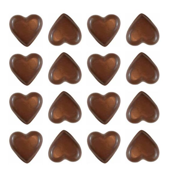 16 Pack Small Plain Hearts Mould