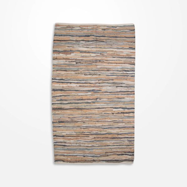 Woven Leather Rug - 150cm x 90cm