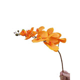 Load image into Gallery viewer, Real Touch Orange Phalaenopsis Orchid 7 Flowers one Bud - 100cm x 19cm
