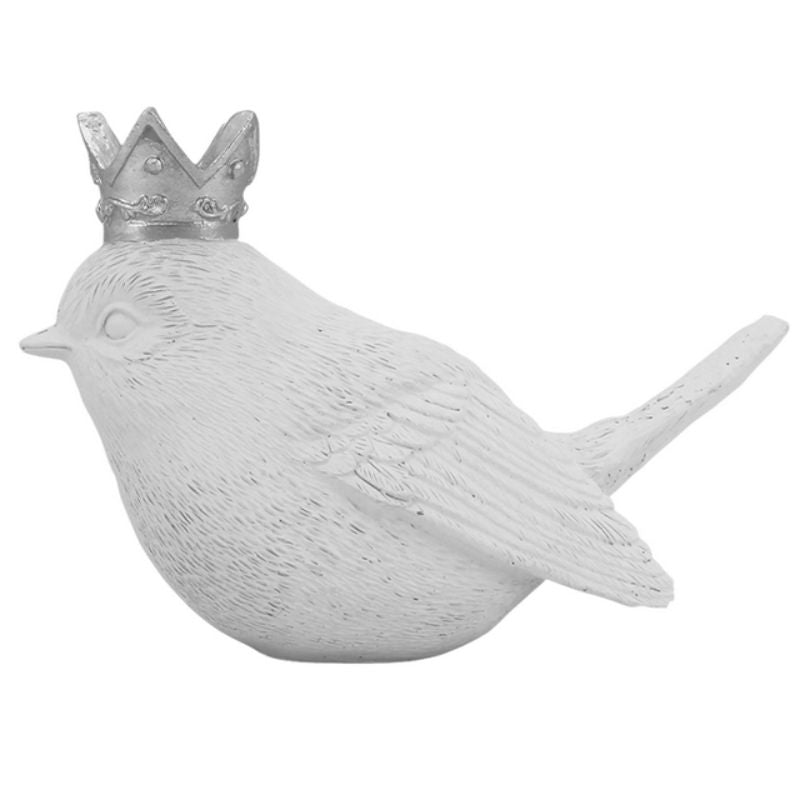 White Sparrow Queen Statue - 15cm x 9cm