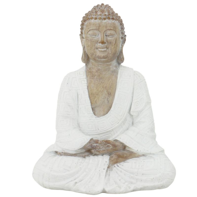 Meditate Monk 13x18cm*White