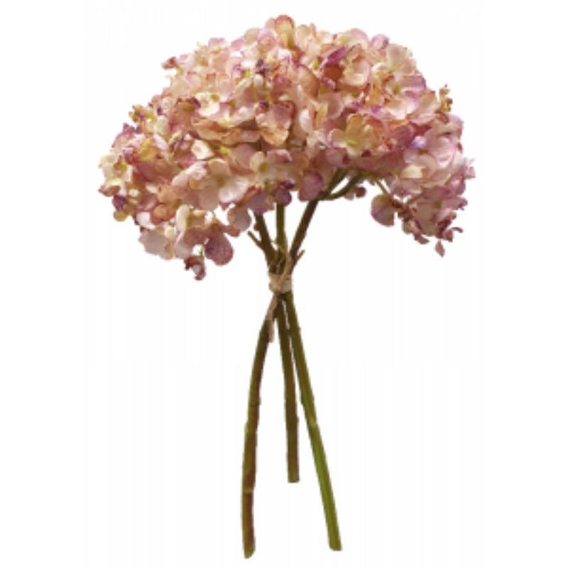 Mauve Dried Hydrangea Bouquet - 35cm