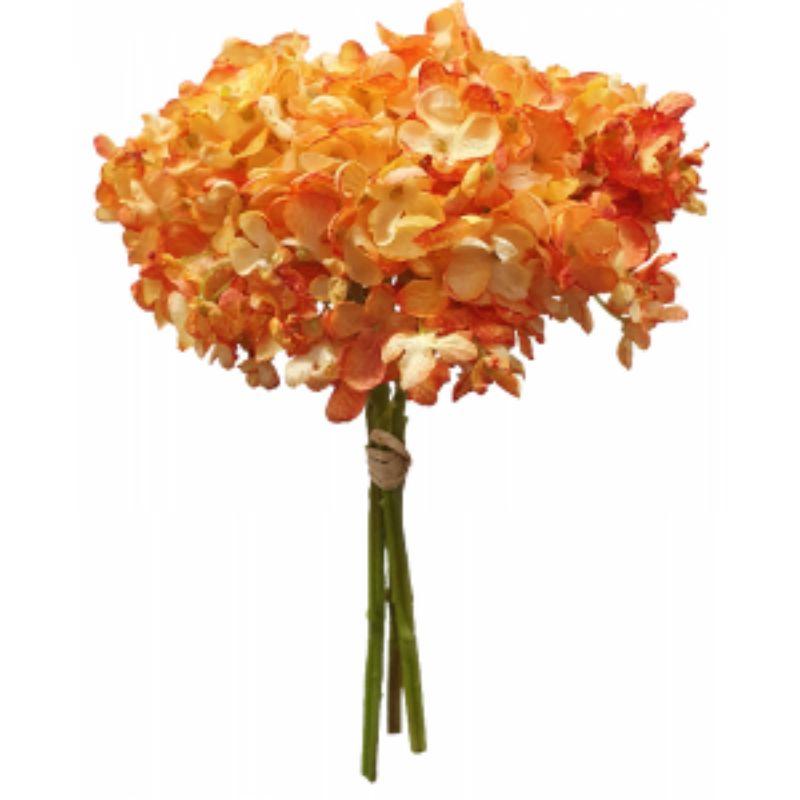 Orange Dried Hydrangea Bouquet - 35cm